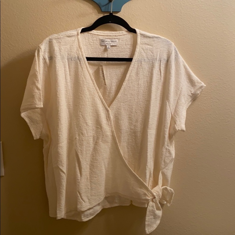 NWT Size 2X Madewell Side Tie Top